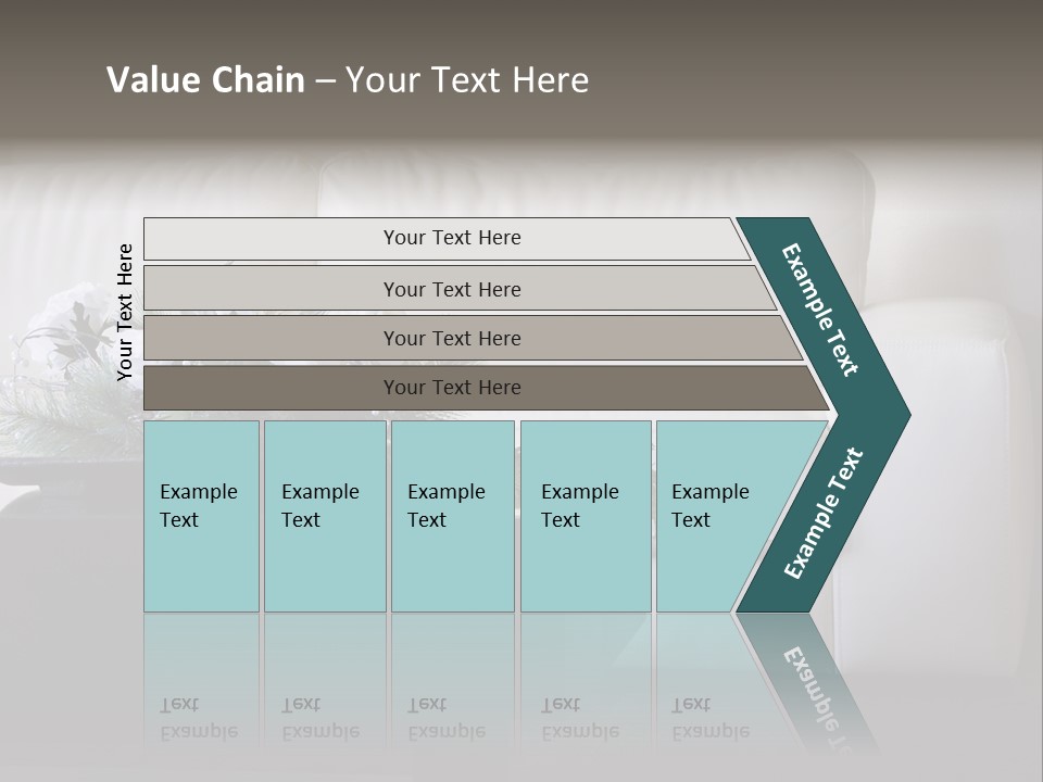 Colourful Centerpiece Flowers PowerPoint Template