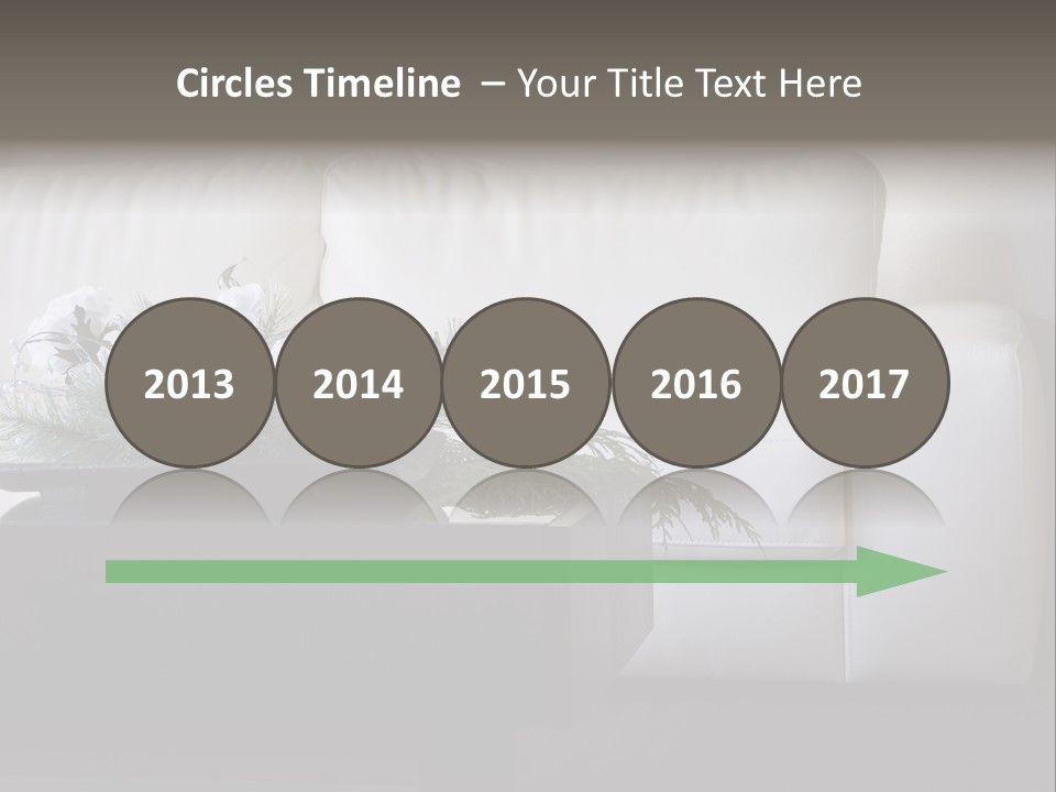 Colourful Centerpiece Flowers PowerPoint Template