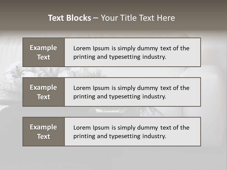 Colourful Centerpiece Flowers PowerPoint Template