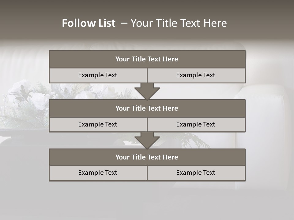 Colourful Centerpiece Flowers PowerPoint Template