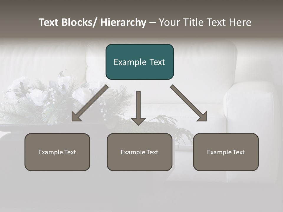 Colourful Centerpiece Flowers PowerPoint Template