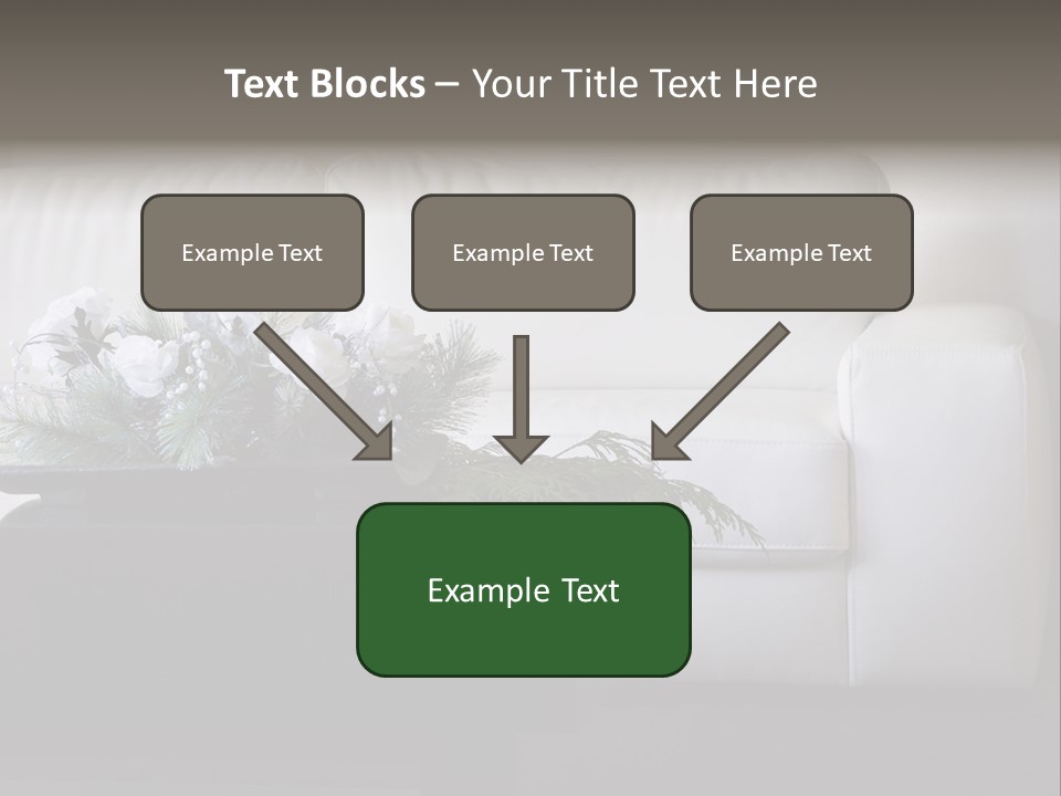 Colourful Centerpiece Flowers PowerPoint Template