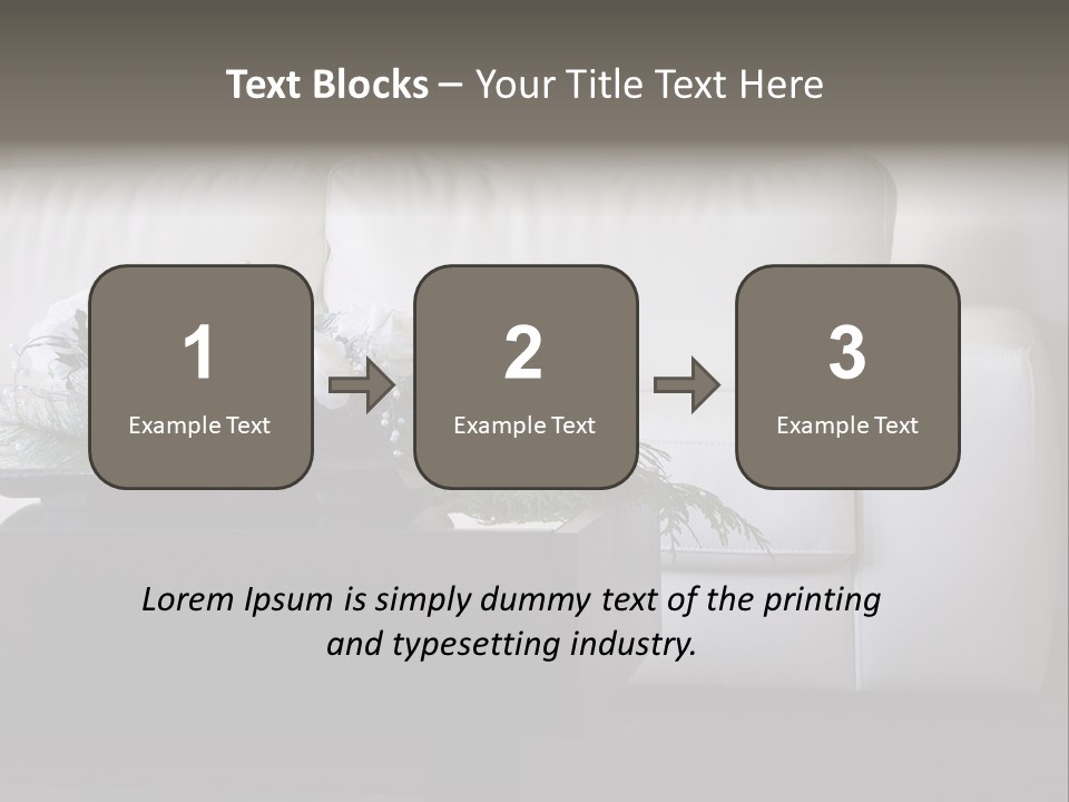 Colourful Centerpiece Flowers PowerPoint Template