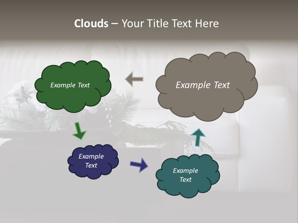 Colourful Centerpiece Flowers PowerPoint Template