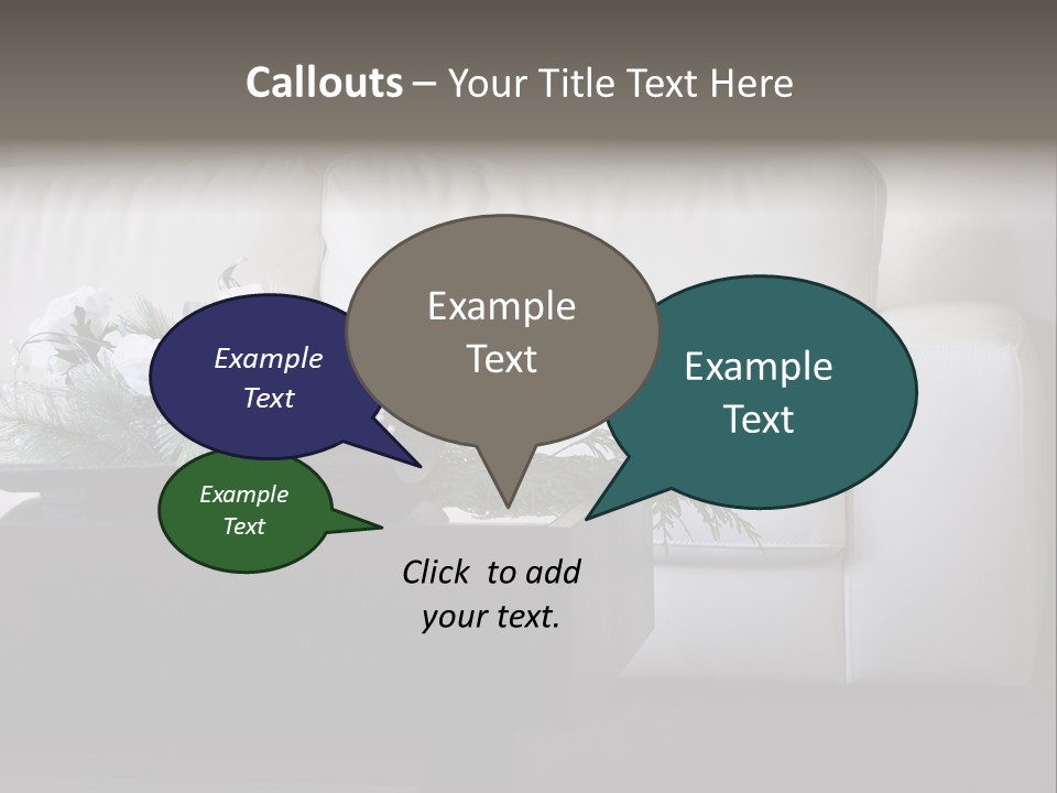 Colourful Centerpiece Flowers PowerPoint Template