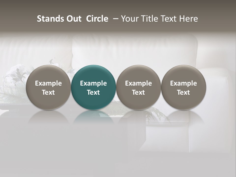 Colourful Centerpiece Flowers PowerPoint Template