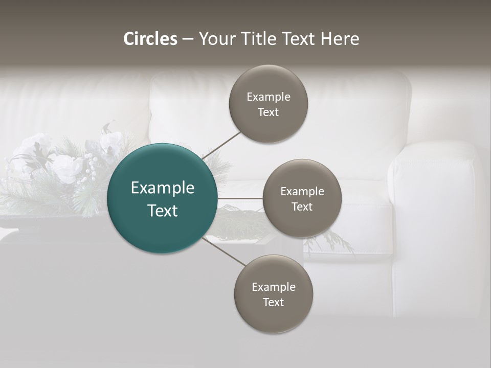 Colourful Centerpiece Flowers PowerPoint Template