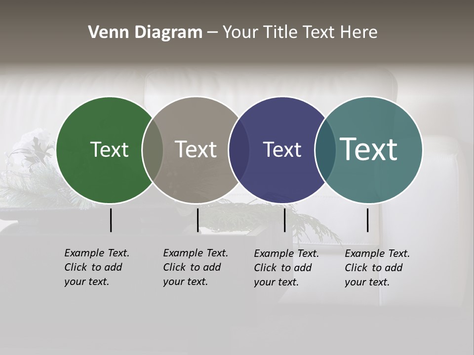 Colourful Centerpiece Flowers PowerPoint Template