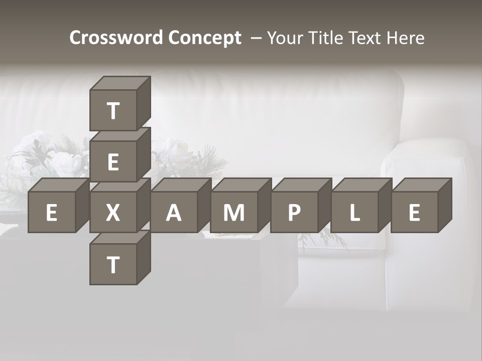 Colourful Centerpiece Flowers PowerPoint Template