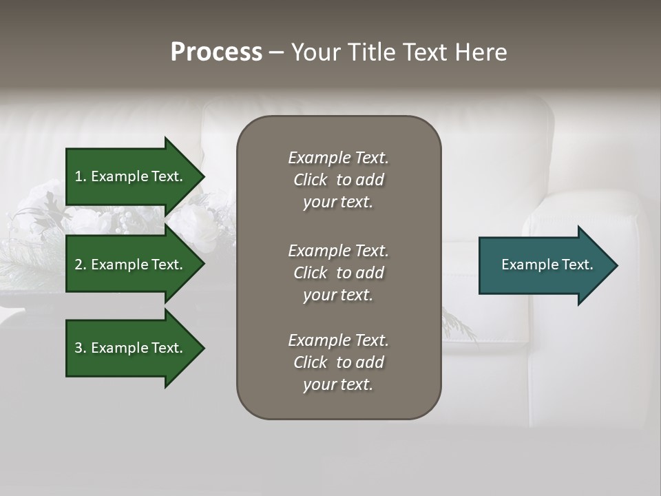 Colourful Centerpiece Flowers PowerPoint Template