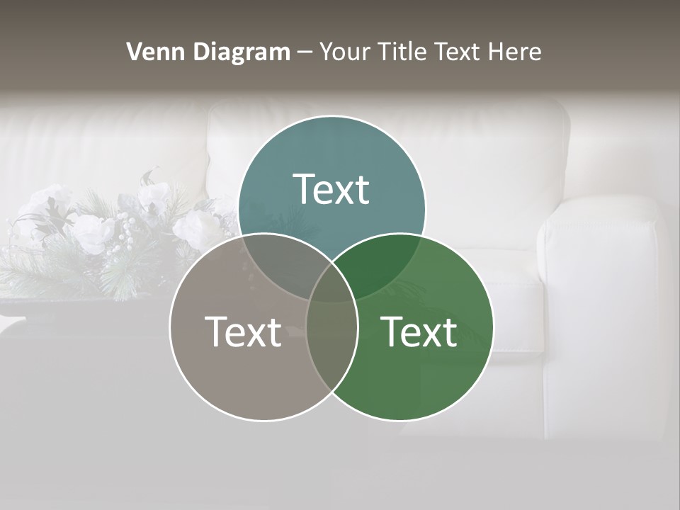 Colourful Centerpiece Flowers PowerPoint Template