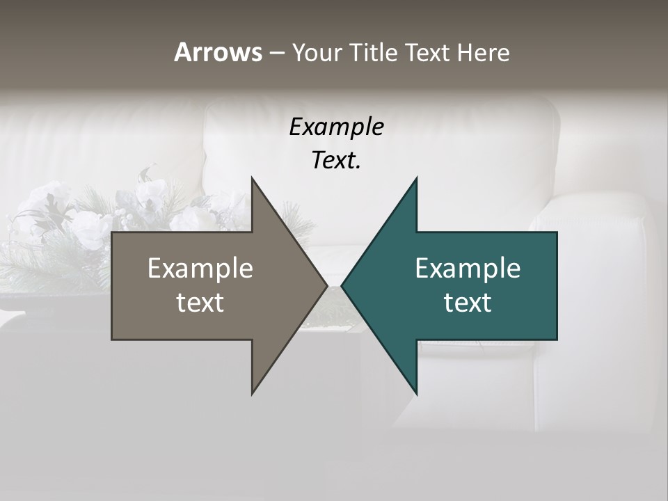 Colourful Centerpiece Flowers PowerPoint Template