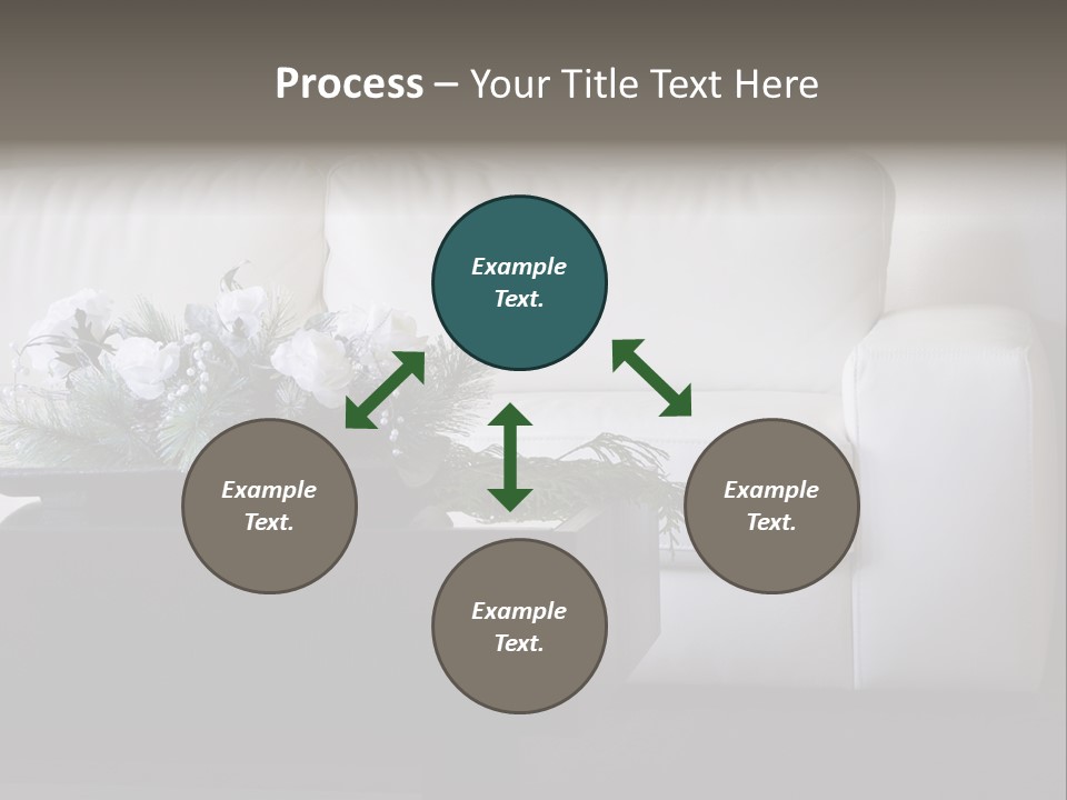 Colourful Centerpiece Flowers PowerPoint Template