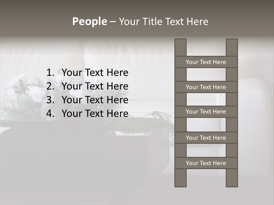 Colourful Centerpiece Flowers PowerPoint Template