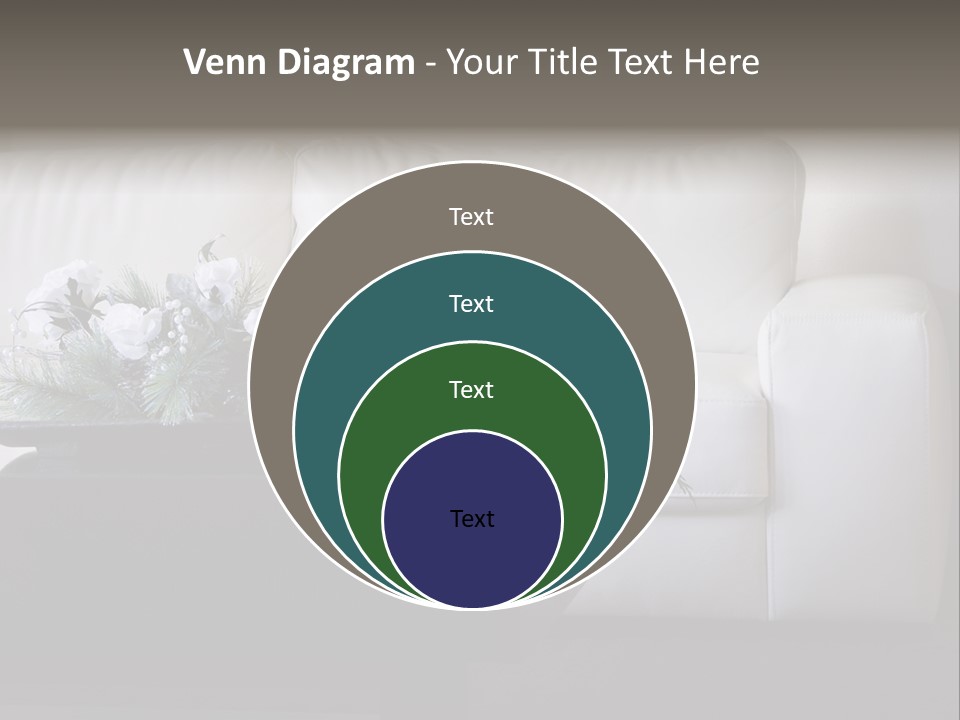 Colourful Centerpiece Flowers PowerPoint Template