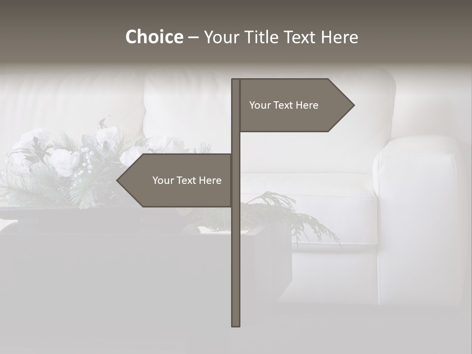 Colourful Centerpiece Flowers PowerPoint Template