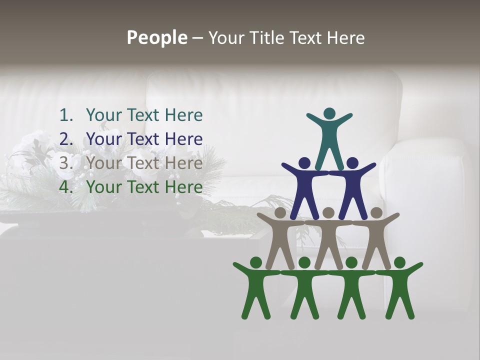 Colourful Centerpiece Flowers PowerPoint Template