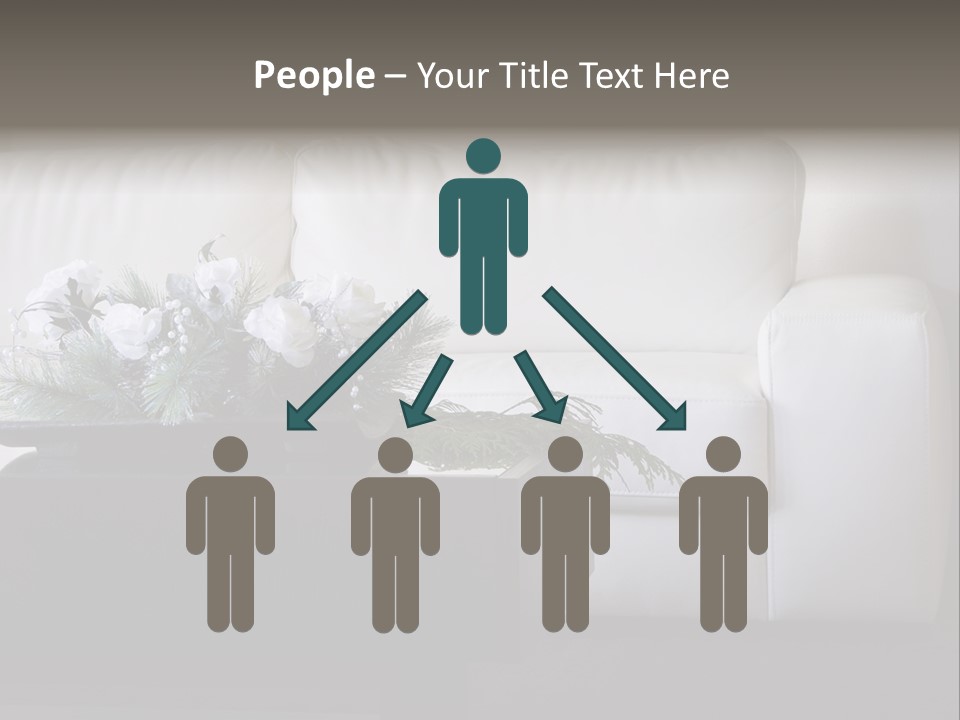 Colourful Centerpiece Flowers PowerPoint Template