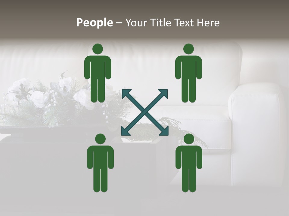 Colourful Centerpiece Flowers PowerPoint Template