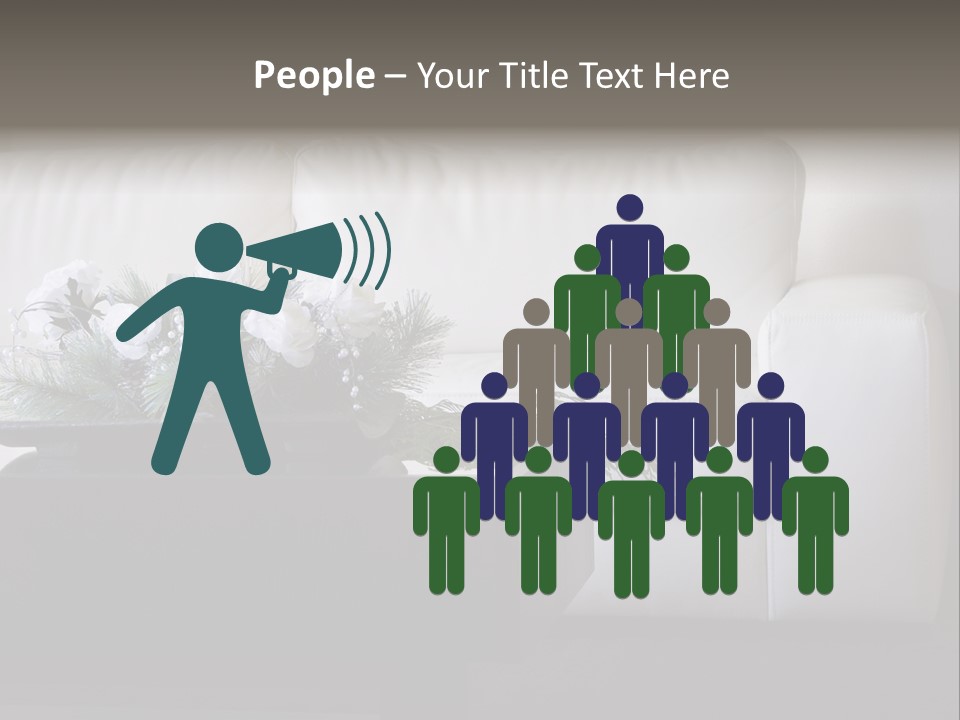 Colourful Centerpiece Flowers PowerPoint Template