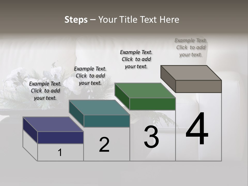 Colourful Centerpiece Flowers PowerPoint Template