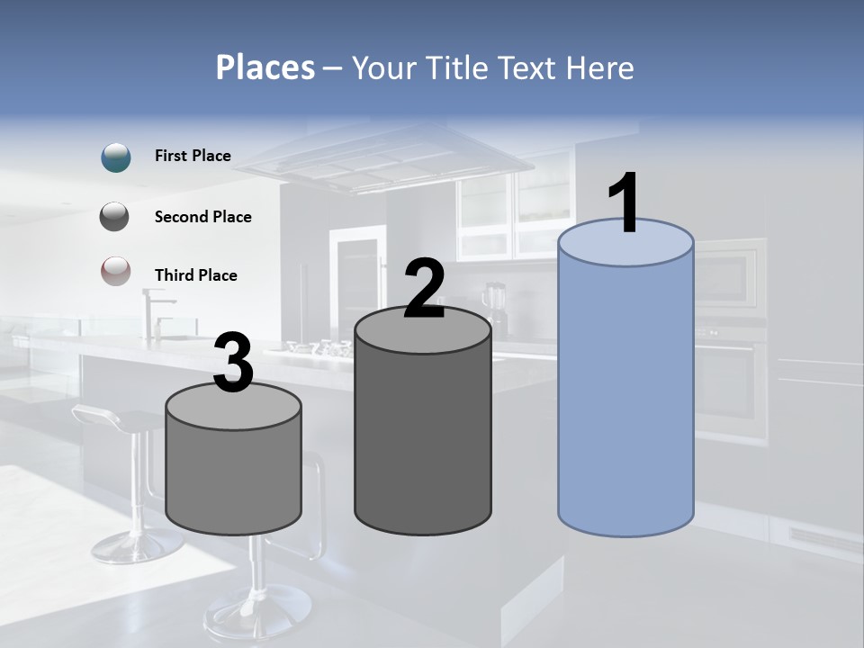 Island Perspective Floor PowerPoint Template