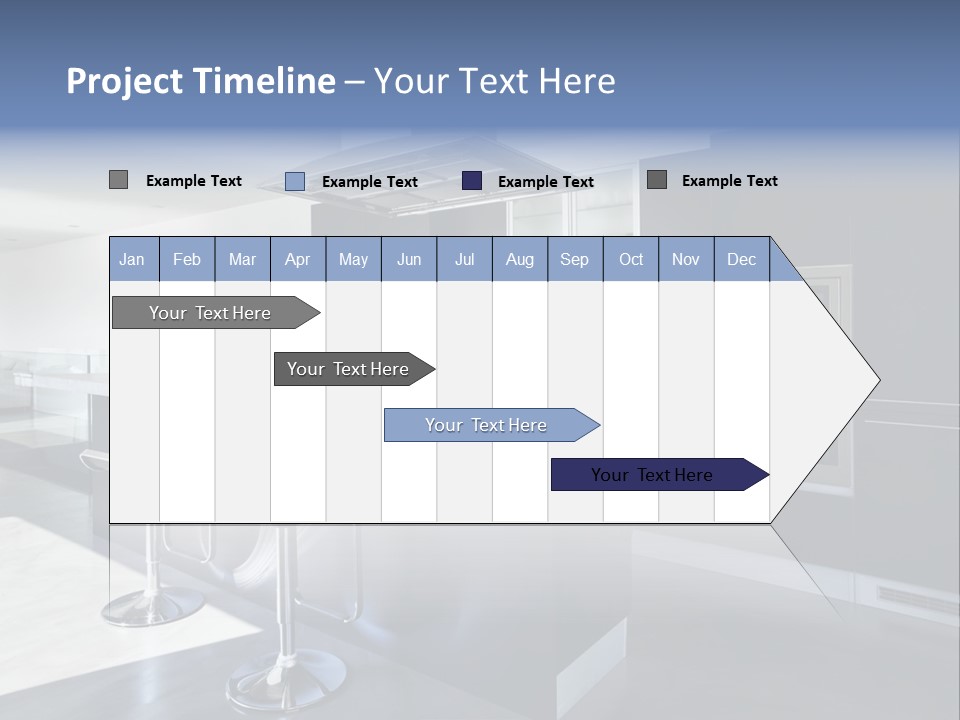 Island Perspective Floor PowerPoint Template