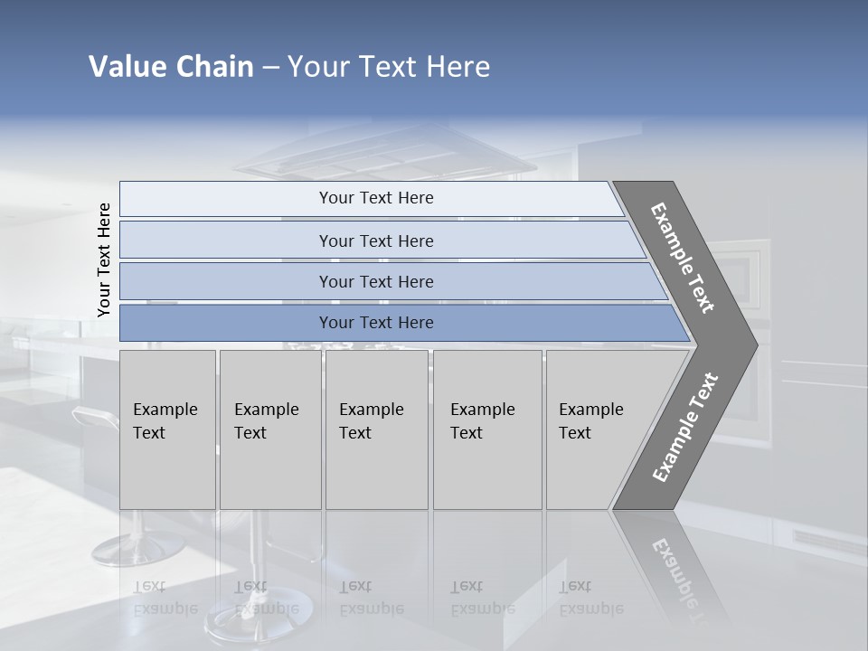 Island Perspective Floor PowerPoint Template