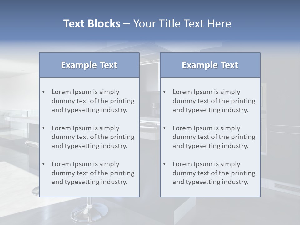 Island Perspective Floor PowerPoint Template