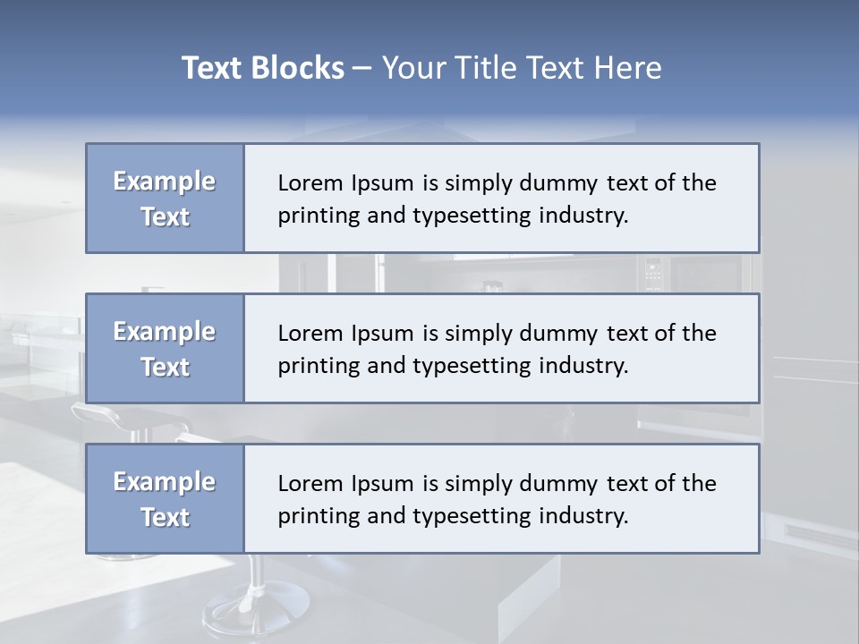 Island Perspective Floor PowerPoint Template