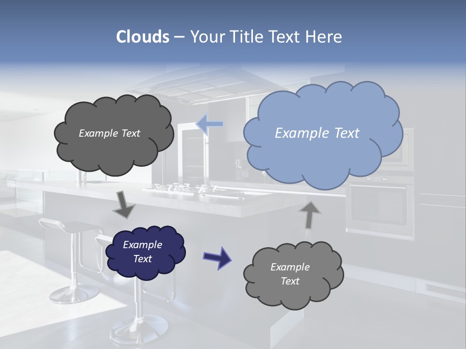 Island Perspective Floor PowerPoint Template