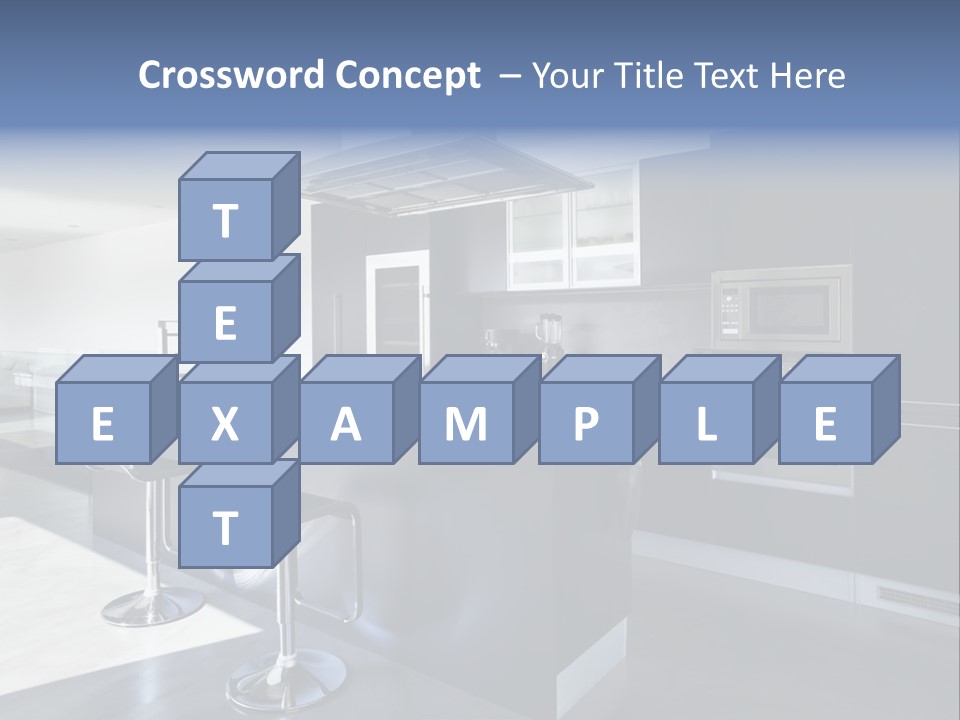Island Perspective Floor PowerPoint Template