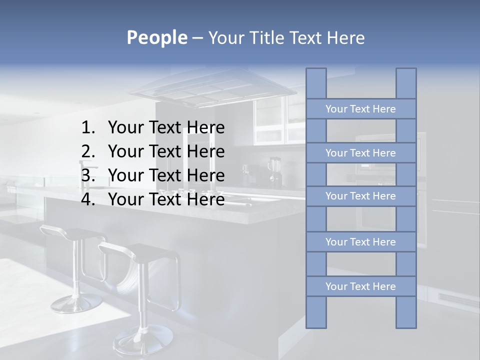 Island Perspective Floor PowerPoint Template