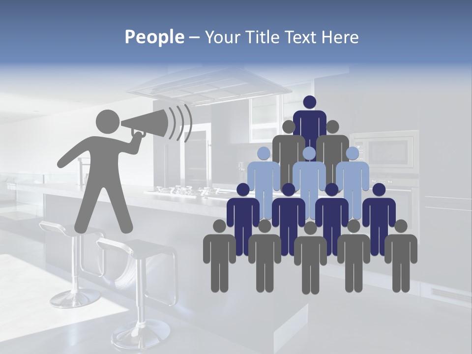 Island Perspective Floor PowerPoint Template