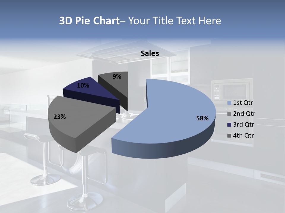 Island Perspective Floor PowerPoint Template