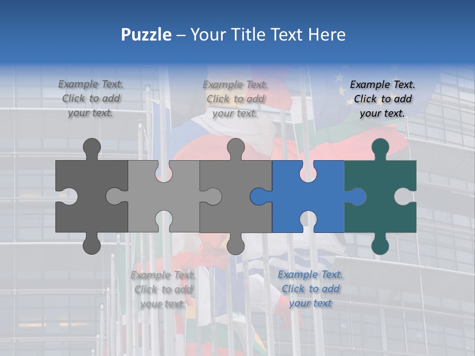 Europe Council Coloured PowerPoint Template