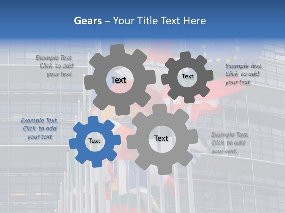 Europe Council Coloured PowerPoint Template