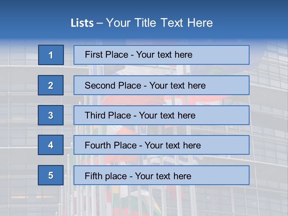 Europe Council Coloured PowerPoint Template