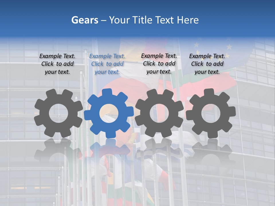Europe Council Coloured PowerPoint Template
