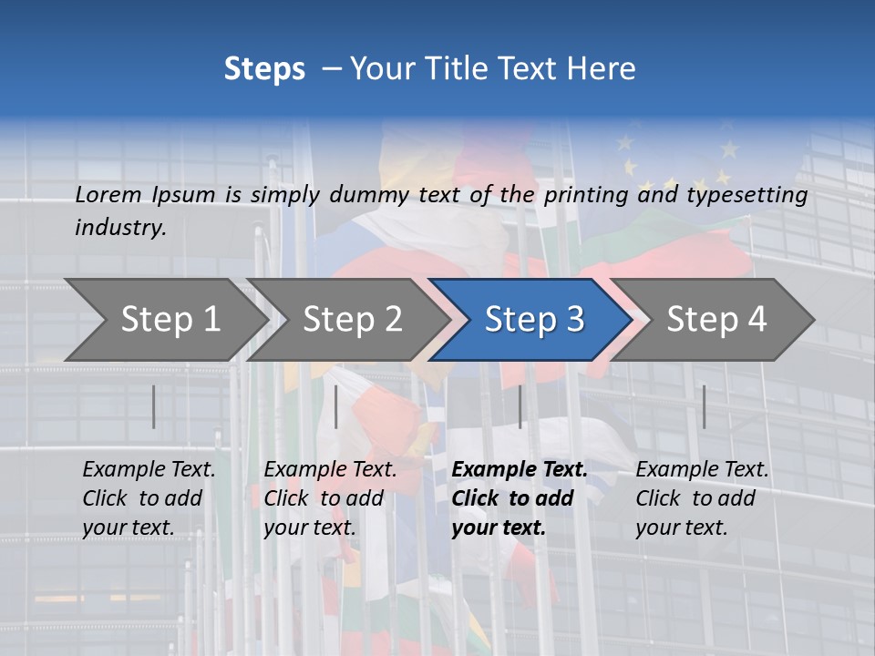Europe Council Coloured PowerPoint Template