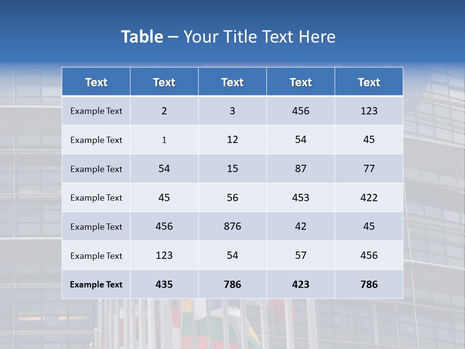 Europe Council Coloured PowerPoint Template