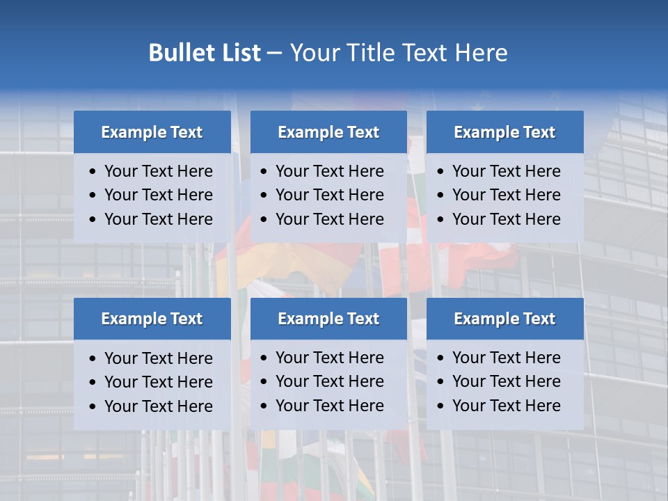 Europe Council Coloured PowerPoint Template