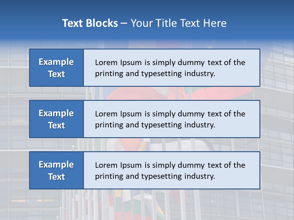 Europe Council Coloured PowerPoint Template