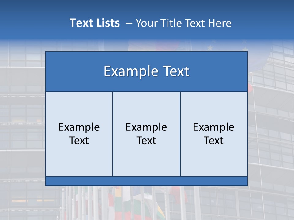 Europe Council Coloured PowerPoint Template