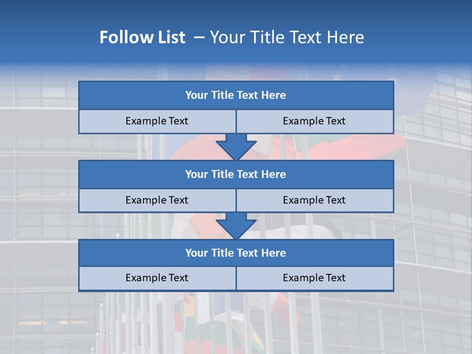 Europe Council Coloured PowerPoint Template