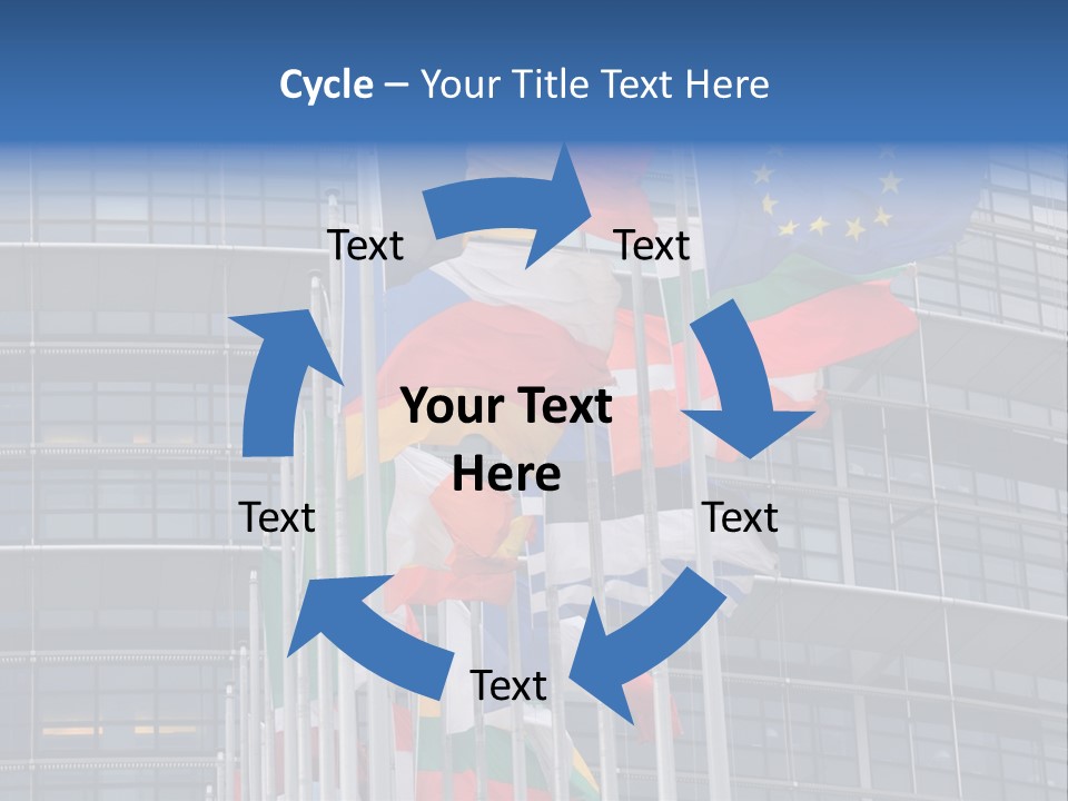 Europe Council Coloured PowerPoint Template