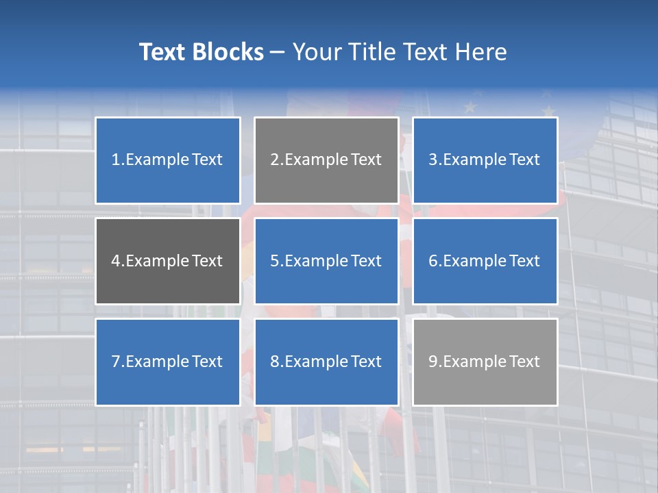 Europe Council Coloured PowerPoint Template