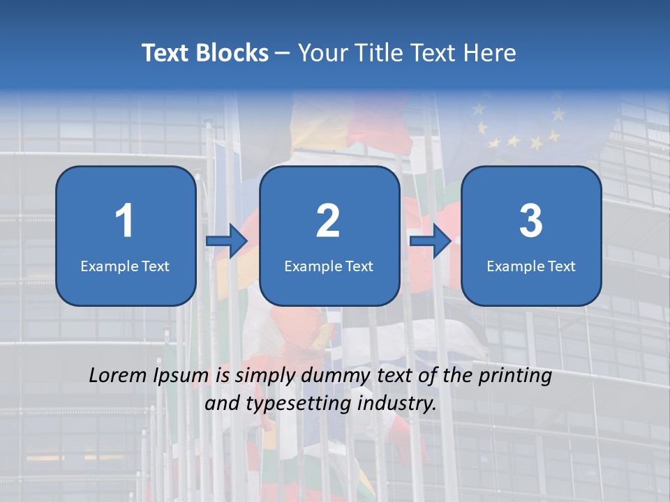 Europe Council Coloured PowerPoint Template