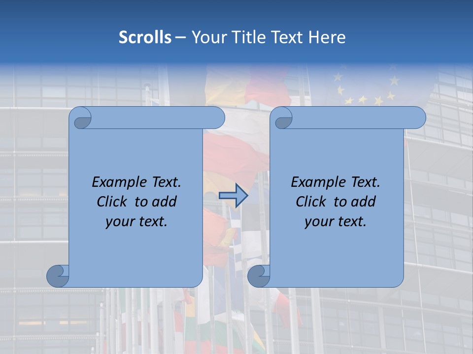 Europe Council Coloured PowerPoint Template
