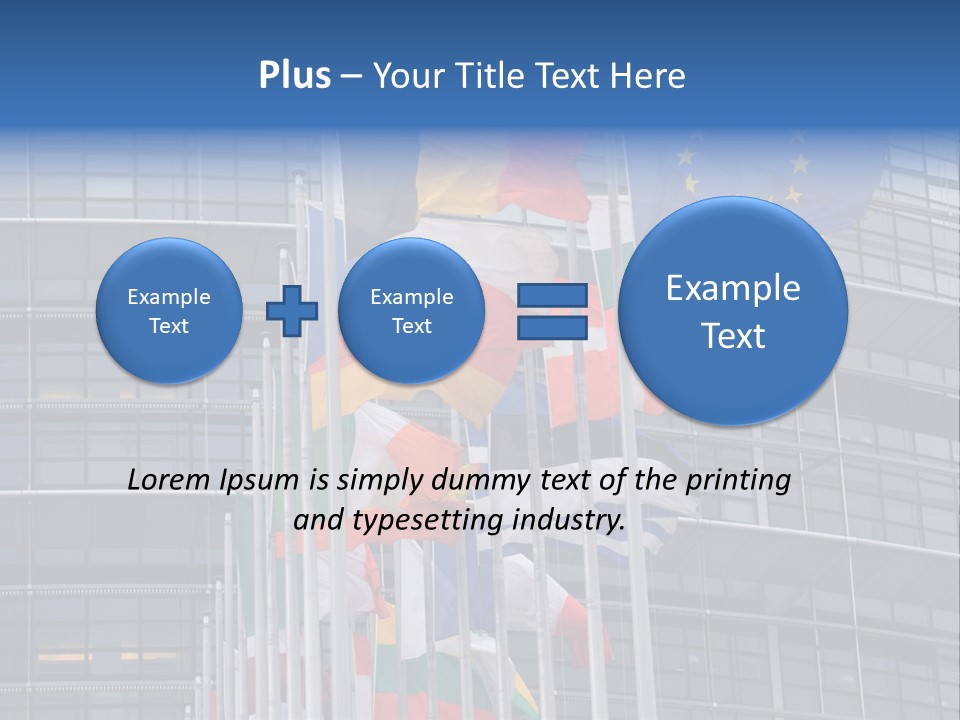 Europe Council Coloured PowerPoint Template
